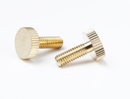 Knurling Thin Head Brass Thumb Screw for Electronics, Aaviation, Marine